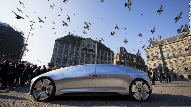 A futuristic ride in Mercedes’ self-driving car